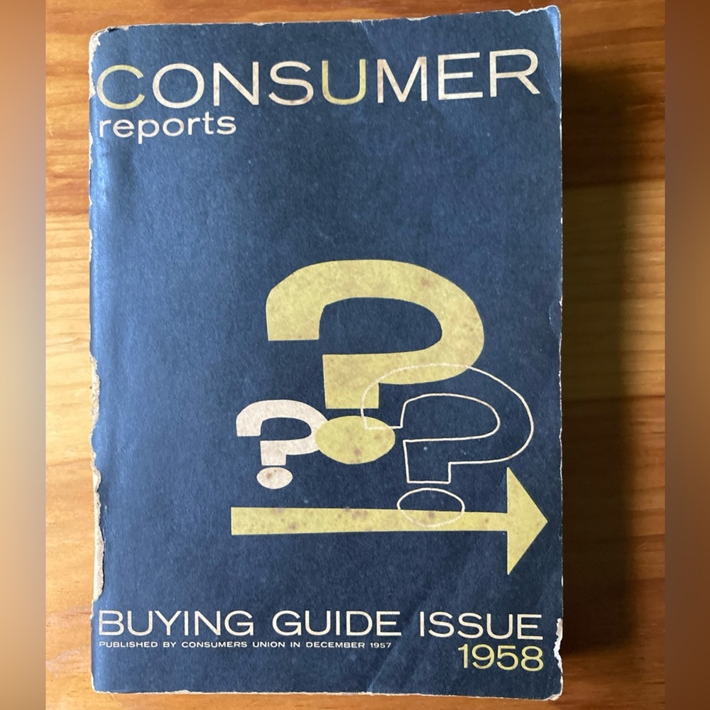 1958 Buying Guide Issue - Blue